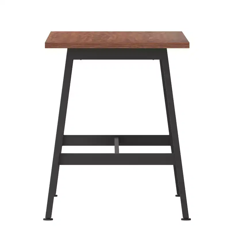 Flash Furniture Redmond Commercial 60x24 Conference Table with 1 Thick Double Sided Laminate Table Top with PVC Edging and Heavy Duty A-Frame Steel Base