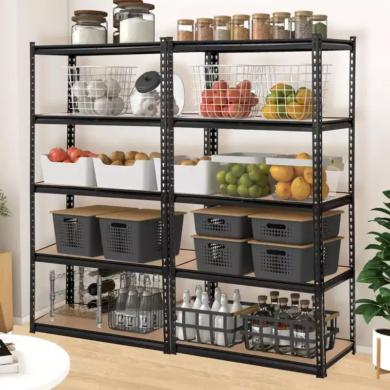 TROPOW 5-Tier Industrial Shelves C 30x12x60 Inch Heavy Duty Garage Storage Rack with 2000LB Capacity