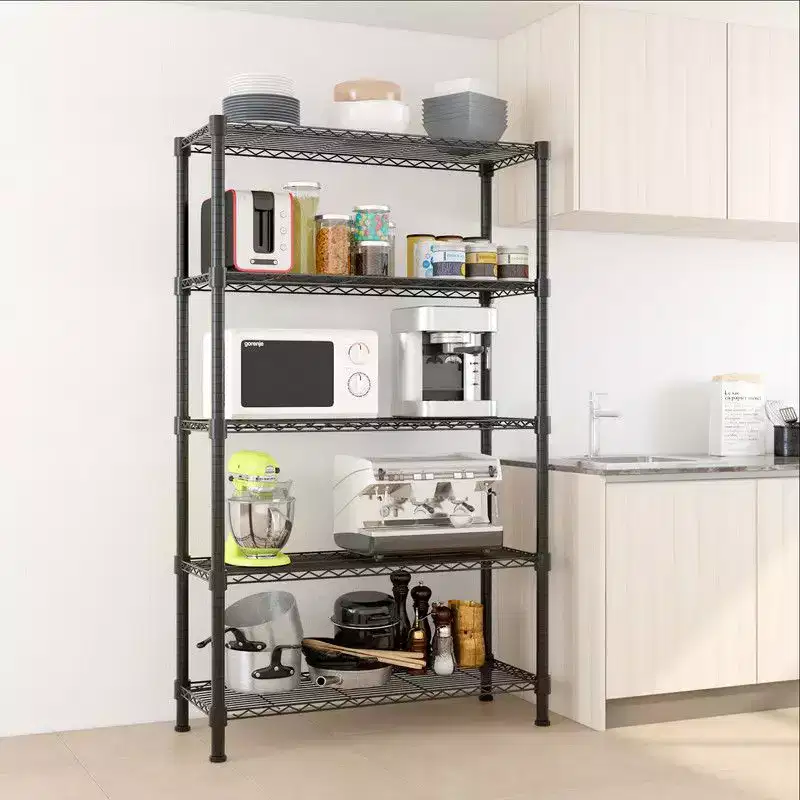Karl Home 35.43in. W Metal Shelving Unit