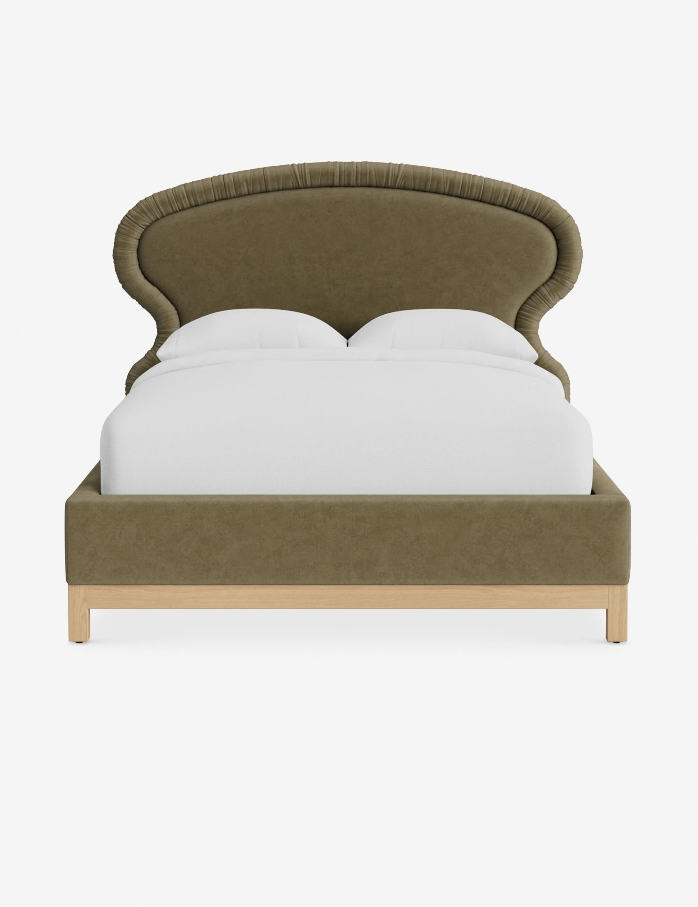 Platform Bed - A headboard can serve as a work of art in itself, exhibited perfectly by the soft curves of the bed from the exclusive