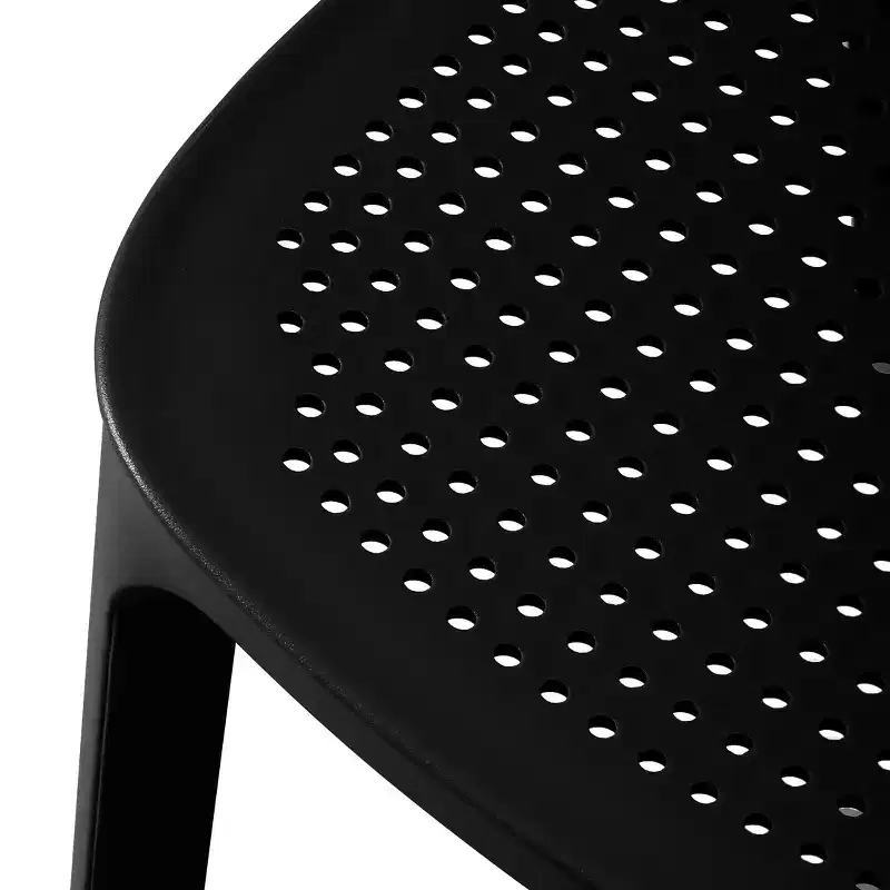 WestinTrends Playa Modern Stackable Plastic Resin Patio Dining Side Chair (Set of 2)