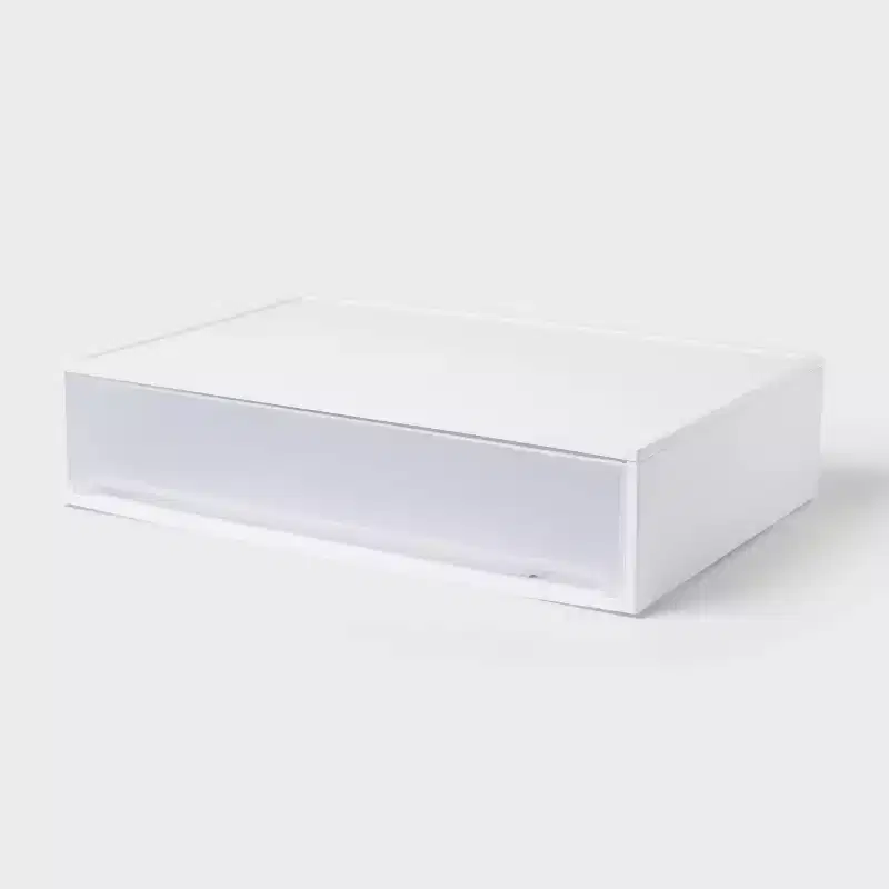 Modern Wide Underbed Drawer White 1pc - Brightroom™