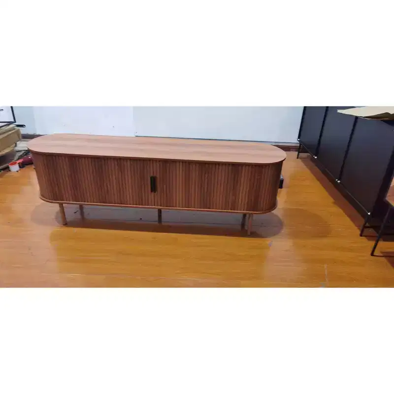 Modern Wood Accent St Sideboard Buffer Cabinet with Sliding Doors, Cabinets Console Table for Living Room, Kitchen
