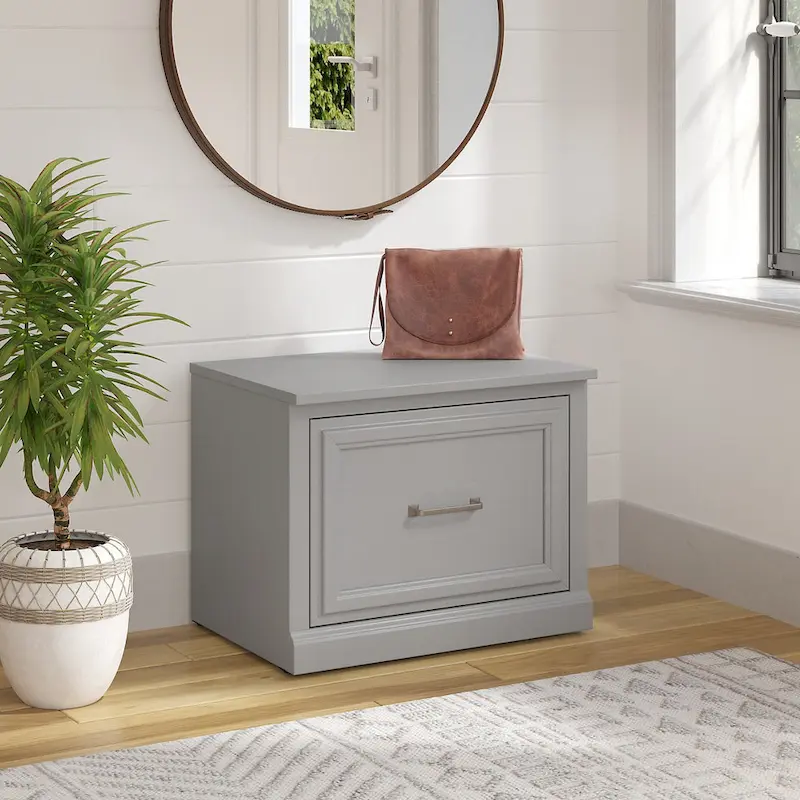 24W Small Shoe Bench with Drawer
