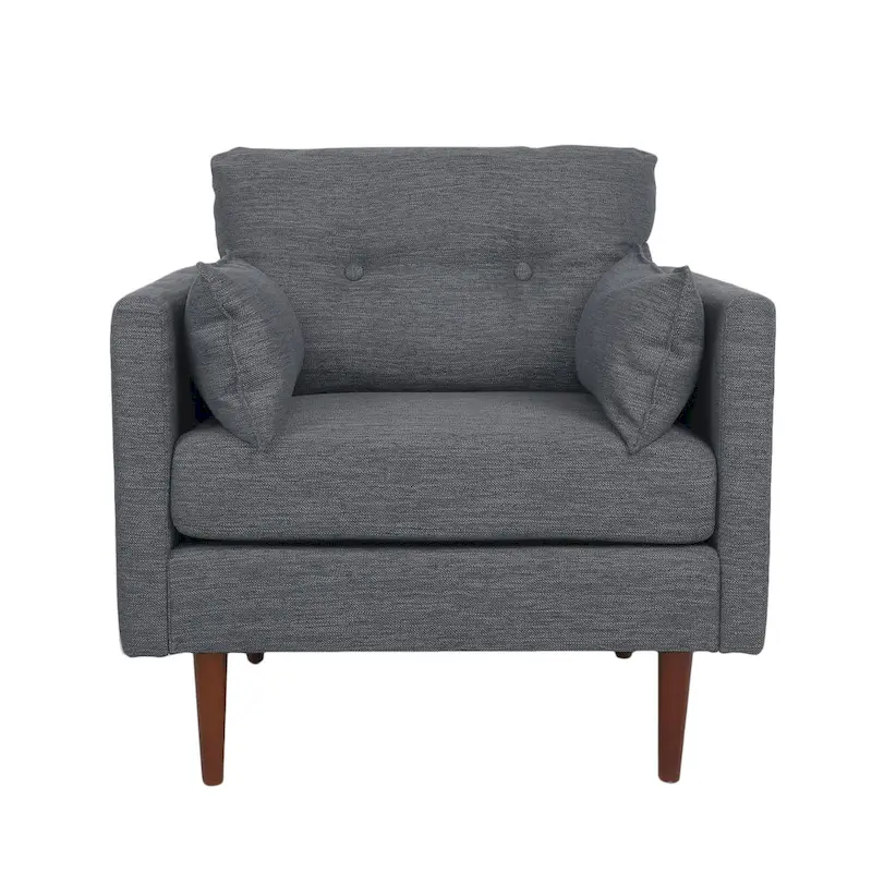 Symonds Tufted Club Chair with Accent Pillows by Christopher Knight Home