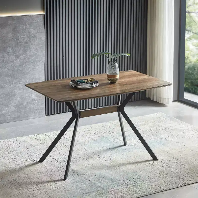 Okak Modern Minimalist Wood Dining Table Kitchen Table for Dining Room