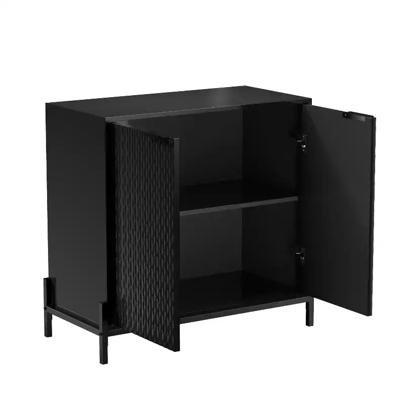 2-Door Accent Storage Cabinet with 3 Adjustable Shelves – 31.5