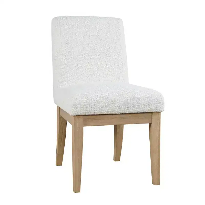 Jofran,Sequoia Modern Rustic Solid Wood Upholstered Parsons Dining Chair (Set of 2)