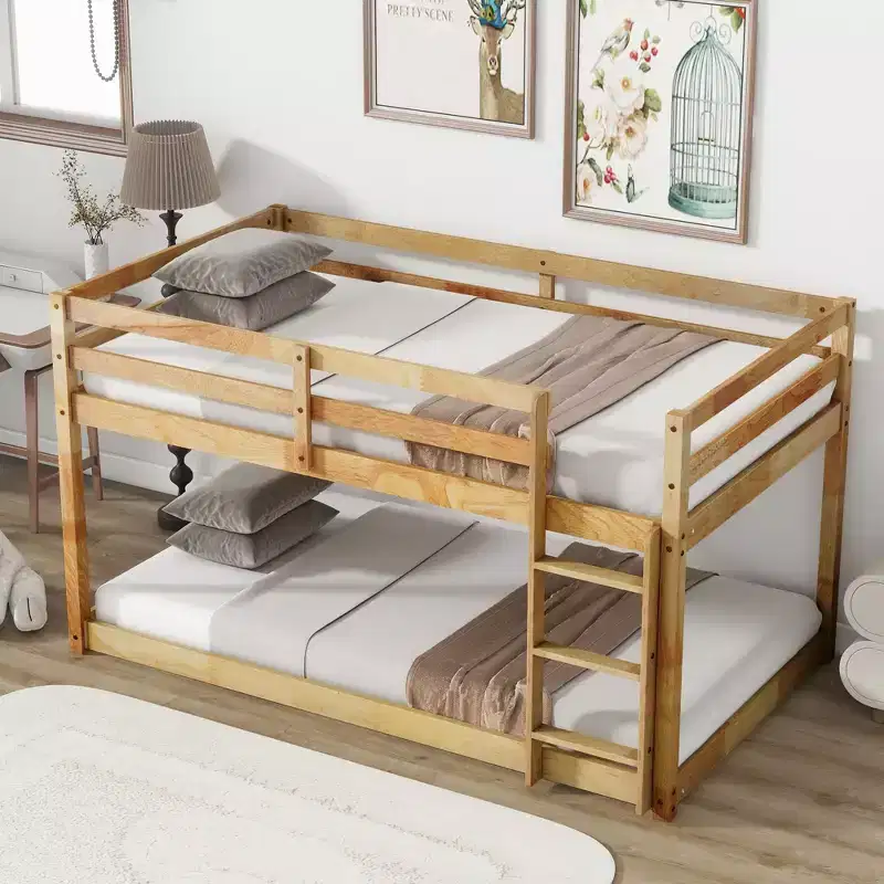 Twin Bed Frame Under-Bed Storage Kid-Friendly Heavy-Duty Metal