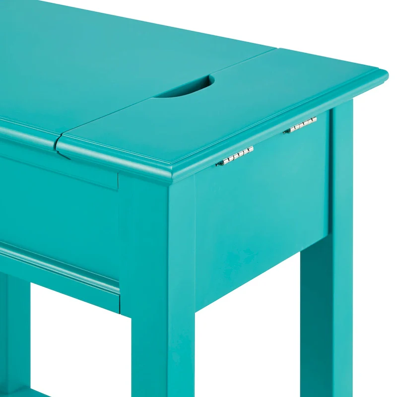 Zayden 1-drawer Side Table with Charging Station by iNSPIRE Q Bold