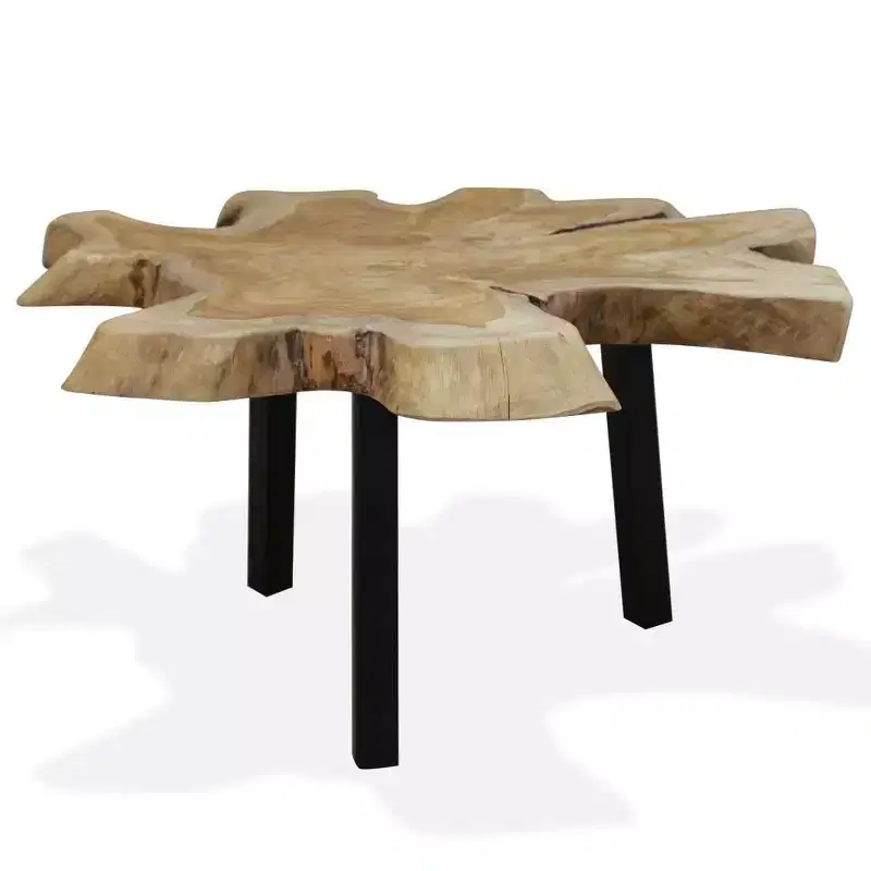 vidaXL Coffee Table Genuine Teak 31.4x27.5x14.9