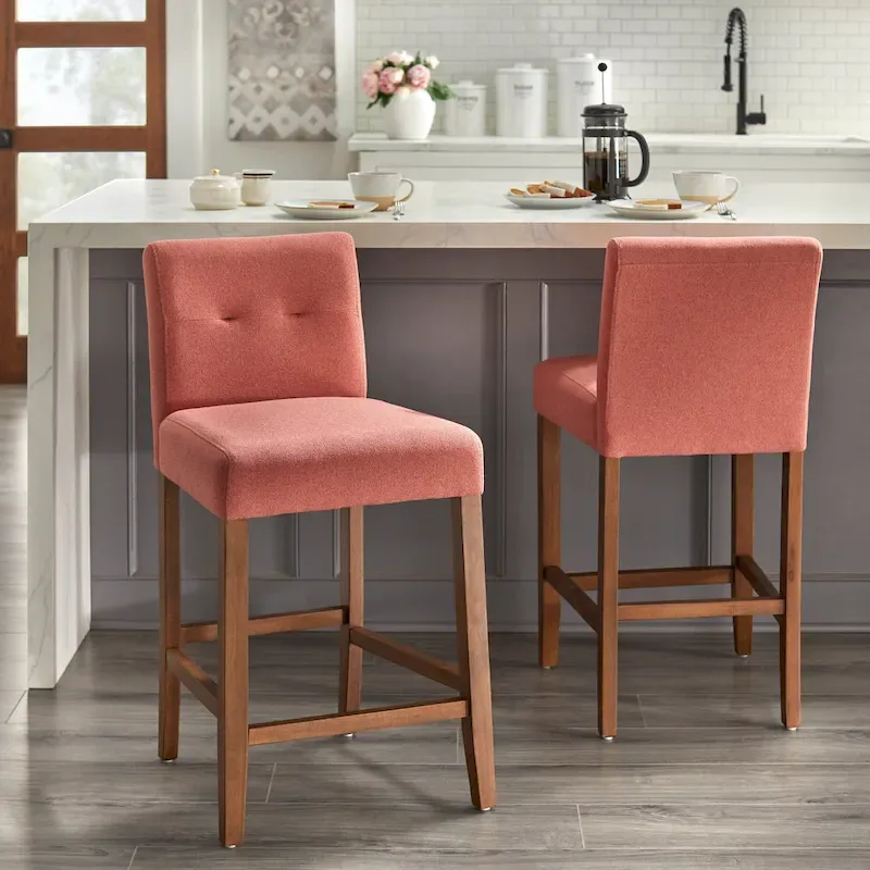 Lifestorey Crawford 26-inch Stool (Set of 2)