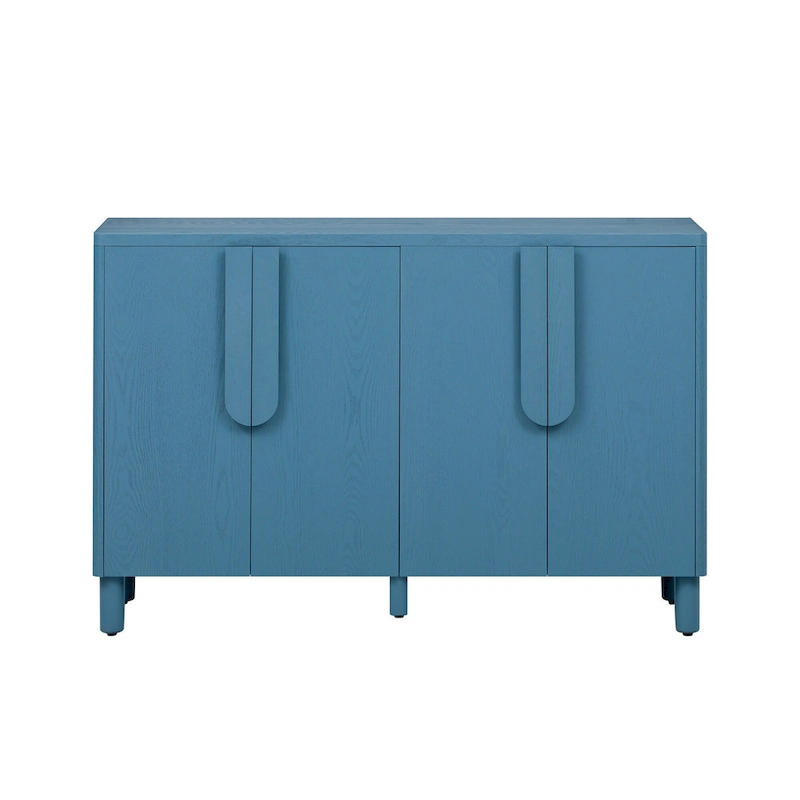 4-Door Buffet Cabinet Accent Cabinet with Adjustable Shelves, Wooden Sideboard Storage Cabinet for Dining Room Living Room
