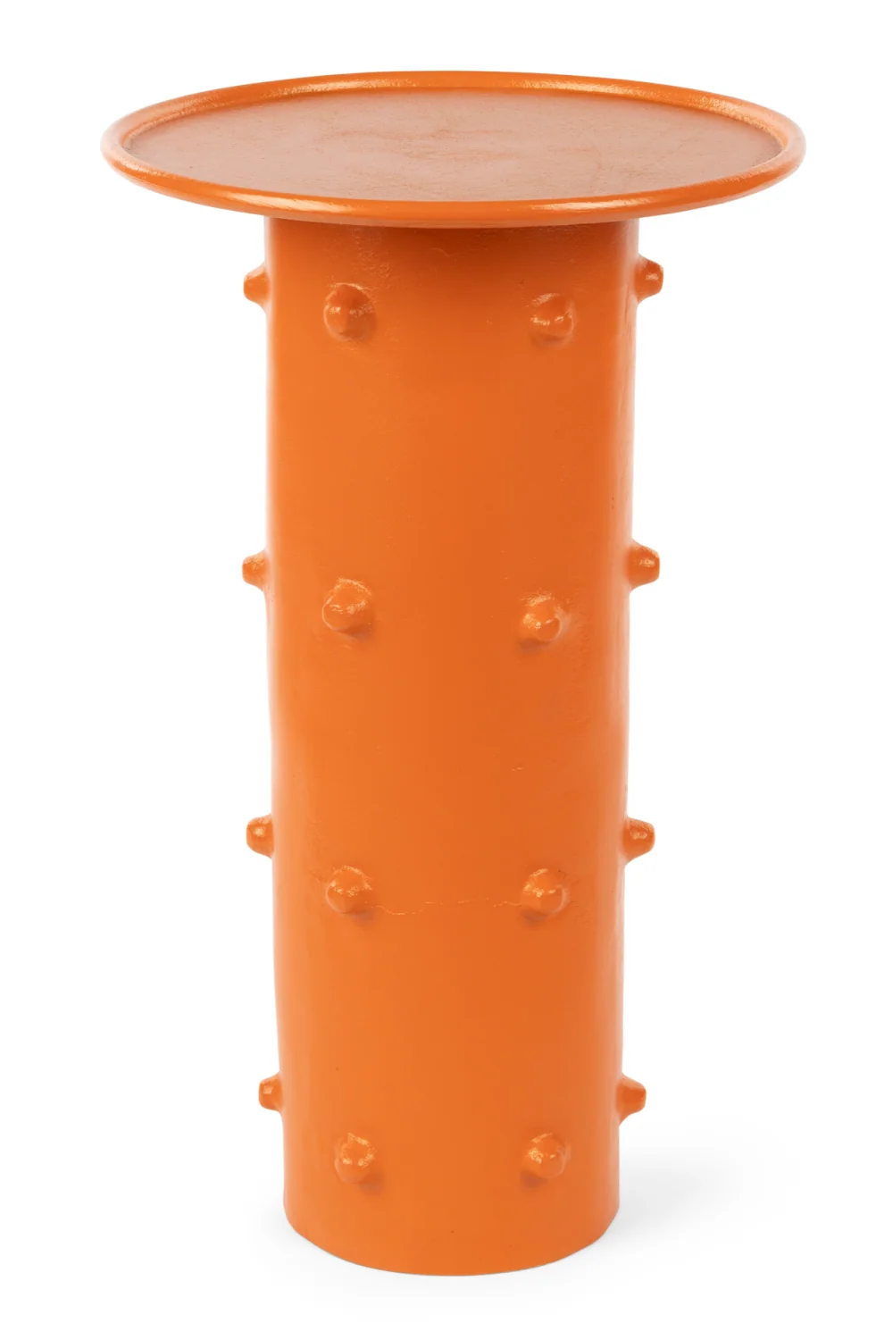 Orange Round Side Table