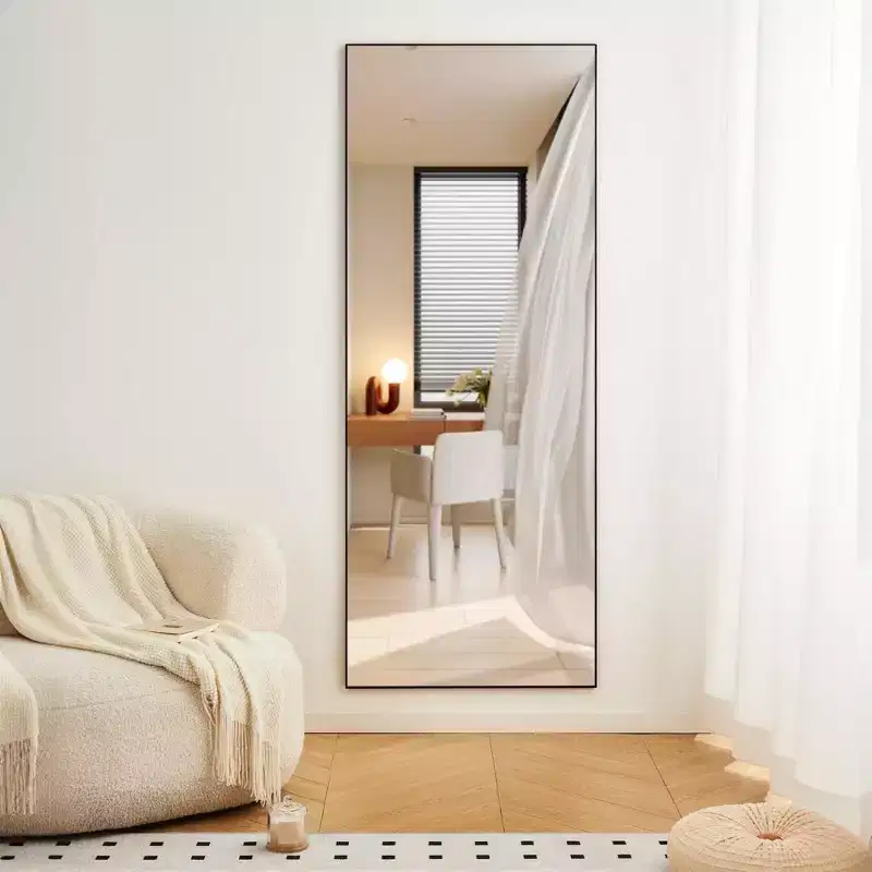 70*31in Shatter-Proof Full Body Mirror with Aluminum Alloy Frame, Wall Mirror with High Definition, Mirror for Bedroom, Living Room