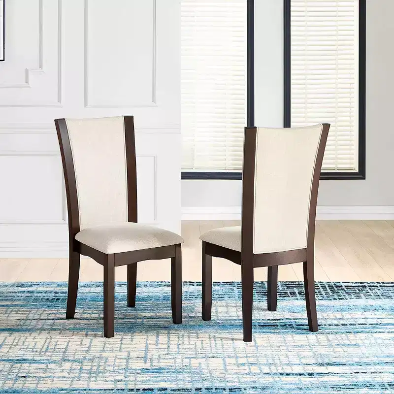 Brassex Set of 2 Aria Dining Chairs