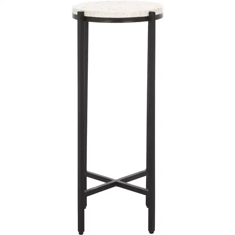 Baker Drink Table - ACC3721A - White Terrazzo - Safavieh