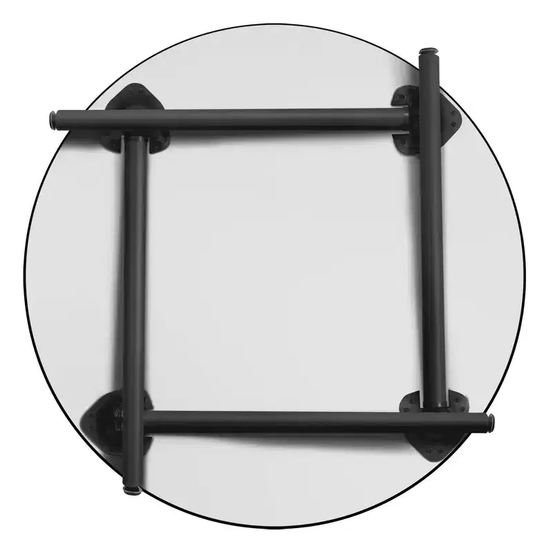 Kee Round Breakroom Table with Folding Legs - Regency