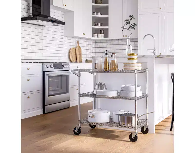 NSF Commercial Heavy Duty Rolling Utility Cart – Heavy Duty Steel