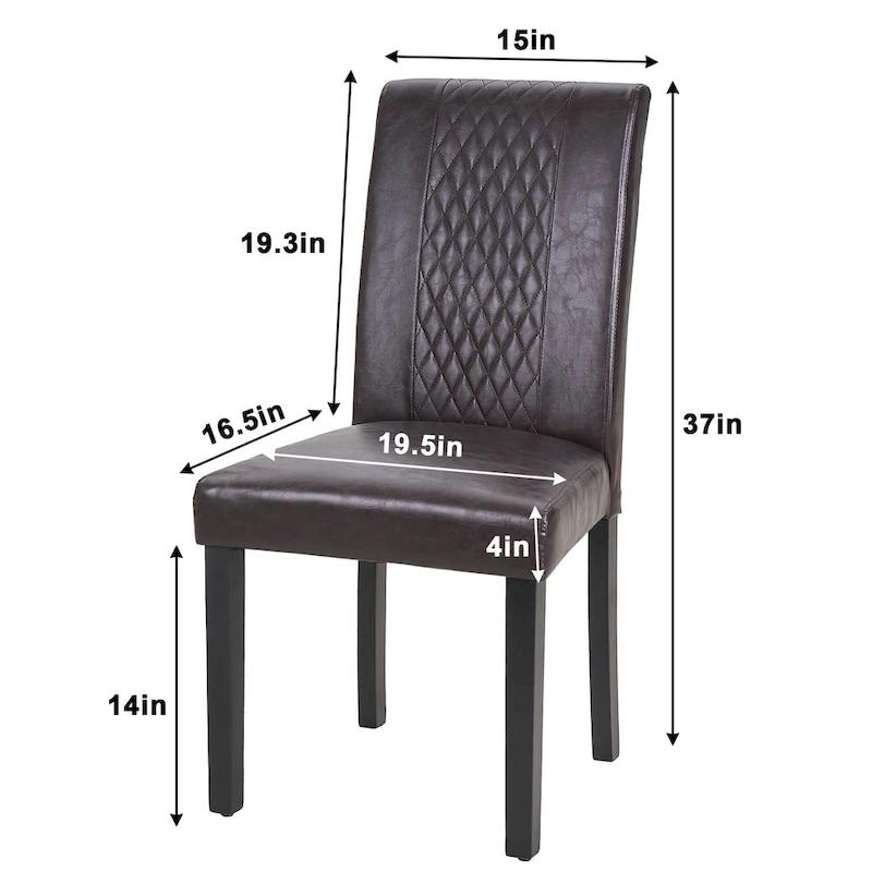 Upholstered Dining Chairs Set of 6 Parson Classic Upholstered Dining Chair,Modern 37 Parson Chairs