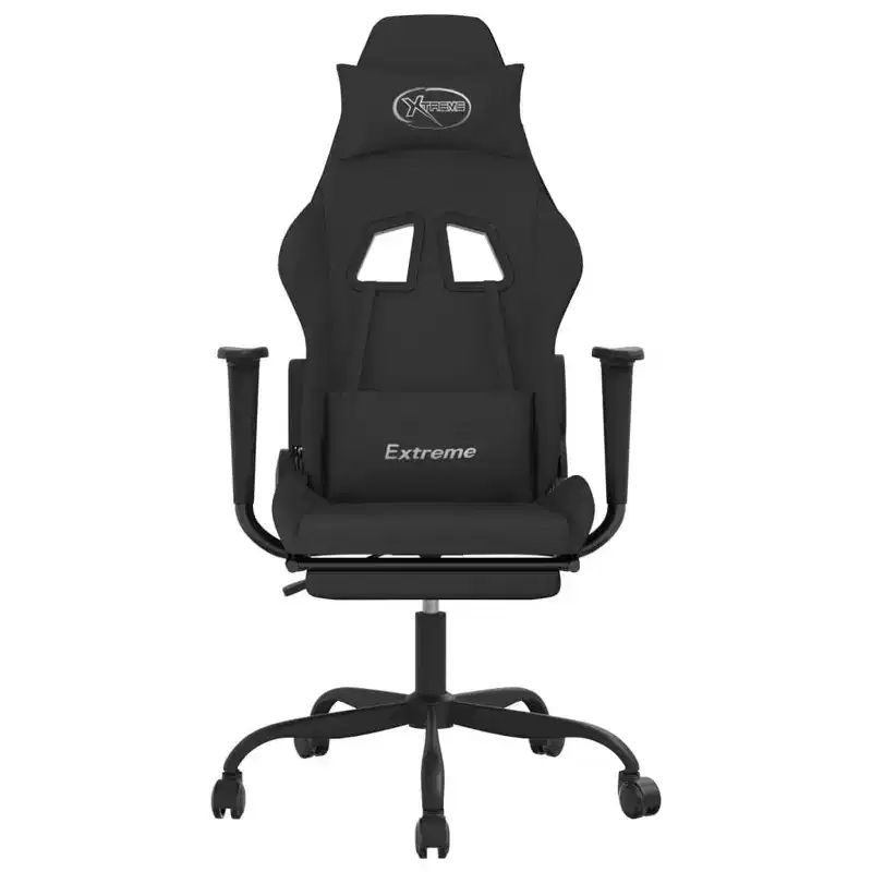 vidaXL Gaming Chair Black and Cream