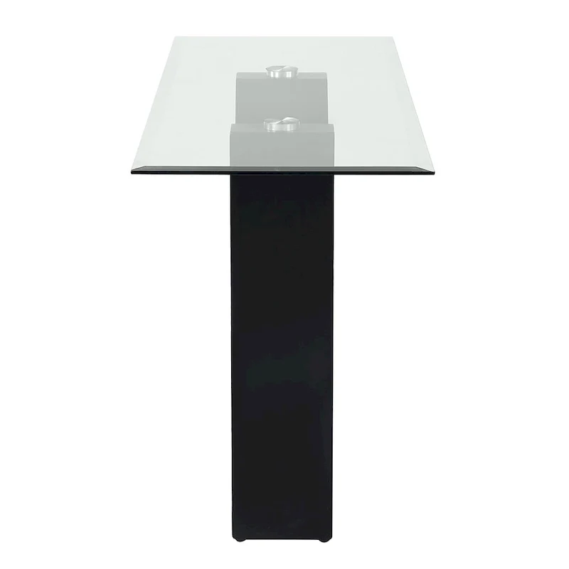 Noele Modern Black 48-inch Glasstop Console Table by Furniture of America