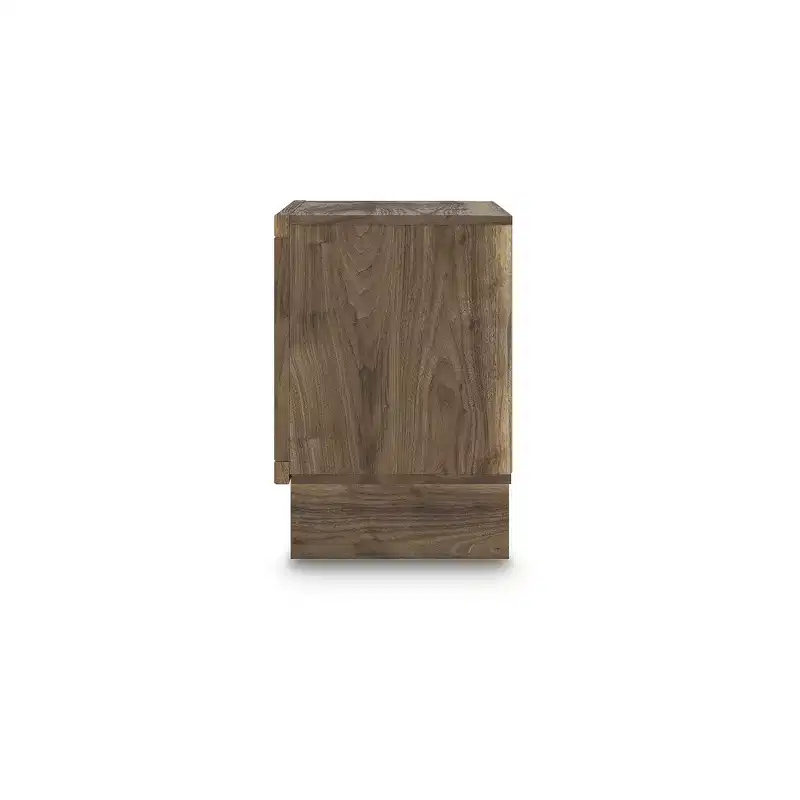 Signature Design by Ashley Zadilyn Two Drawer Night Stand with Wireless Charging, Brown