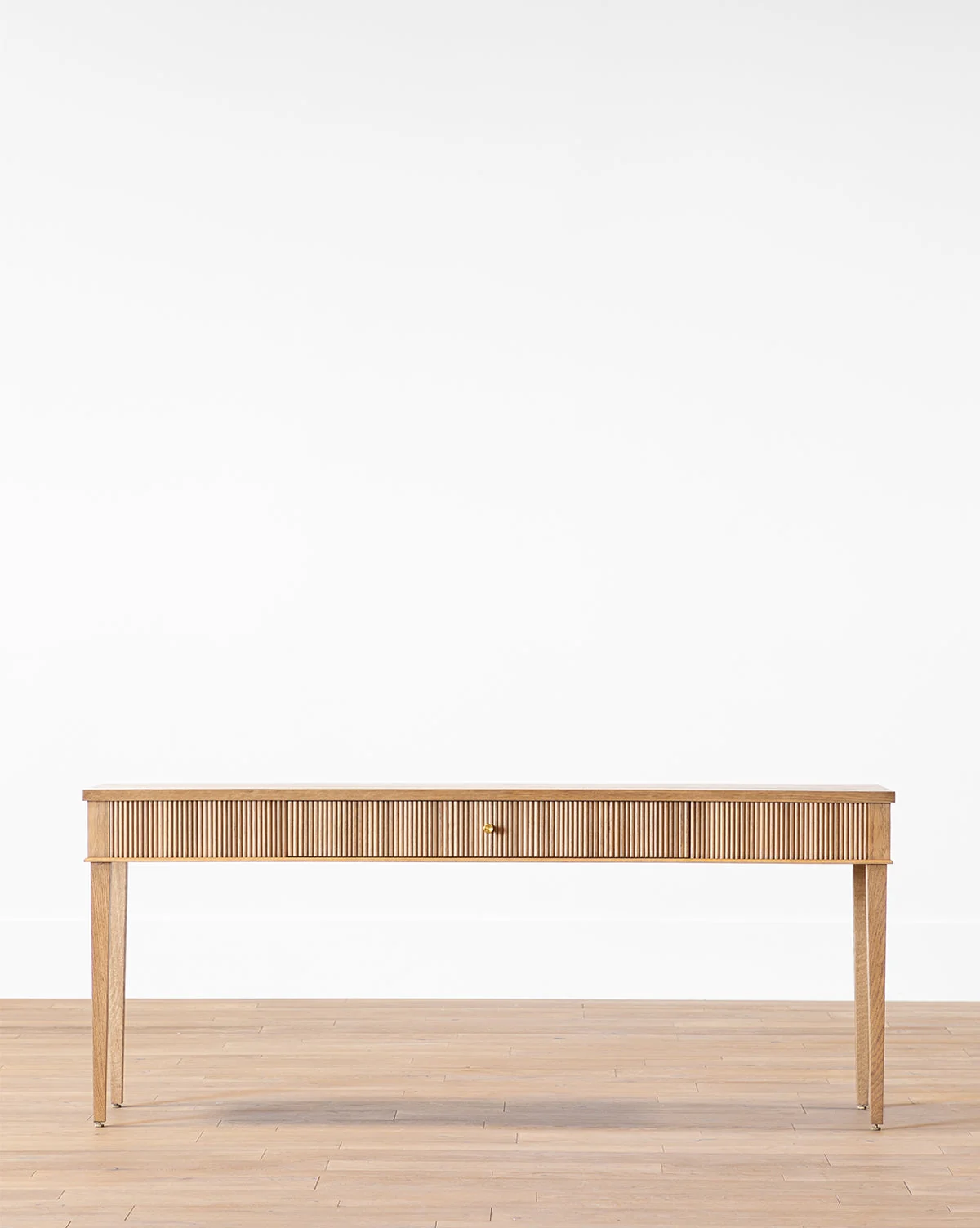 Modern Wood Console Table with Minimalist Design for Living Room
