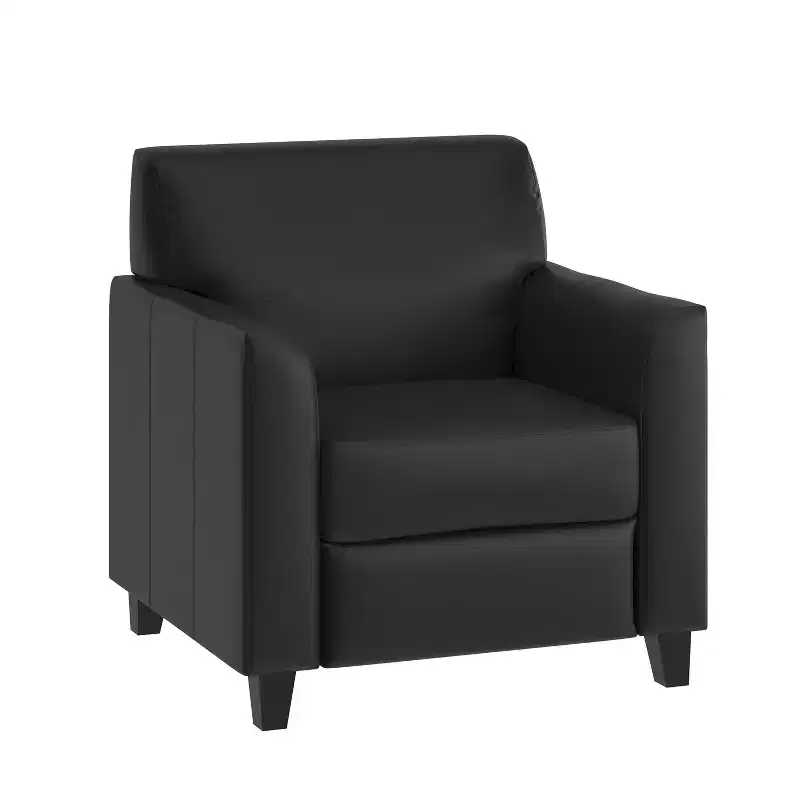 Flash Furniture HERCULES Diplomat Series LeatherSoft Chair with Clean Line Stitched Frame