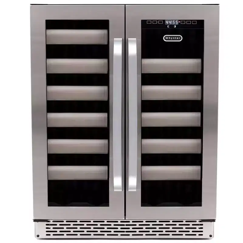 Whynter BWR-401DS Elite 40 Bottle Seamless Stainless Steel Door Dual Zone Built-in Wine Refrigerator