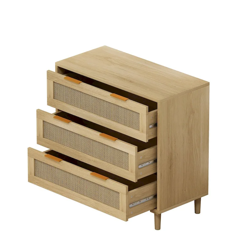 31.50L 3-Drawers Rattan Cabinet