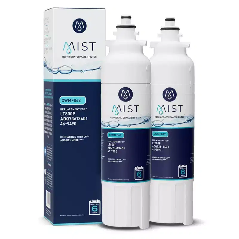 Mist LG LT800P Compatible with ADQ73613401, Kenmore 9490, 46-9490, ADQ73613402 Refrigerator Water Filter, (2pk)