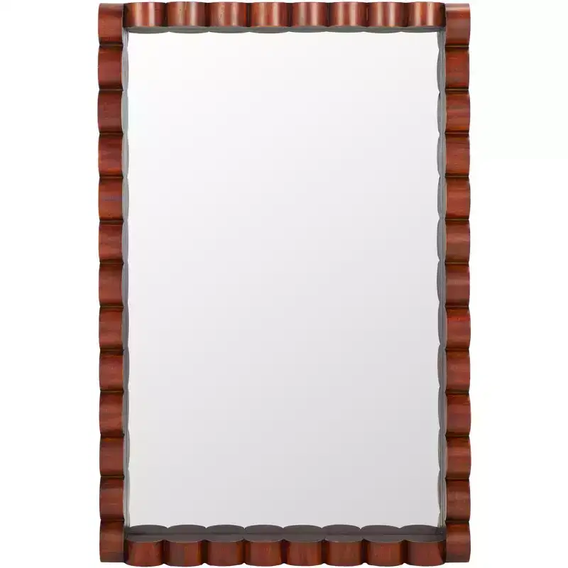 Charli Mirror - 25.98 x 38.98 - MRR9023 - Walnut - Safavieh