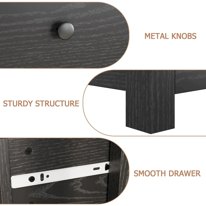 5 Drawer Dresser For Bedroom With Modern Style