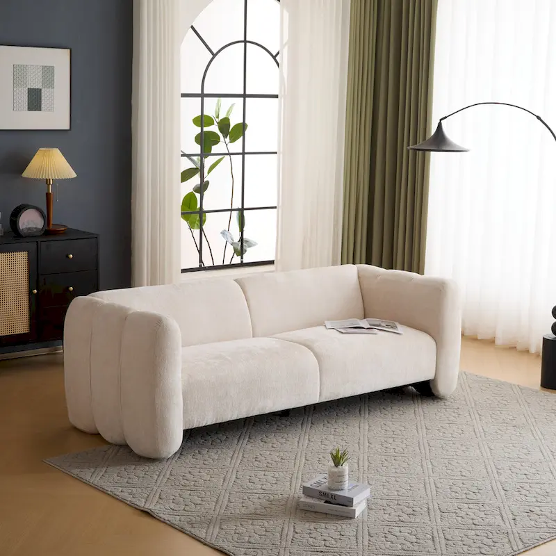 Christopher Knight Home - Tonson 83 3-Seater Wave Design Sofa