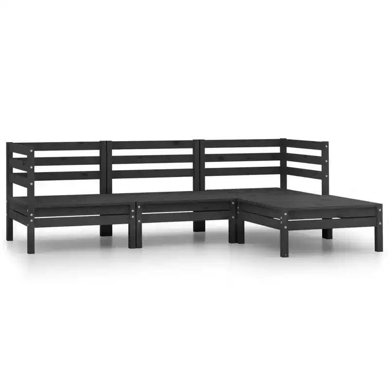 vidaXL Garden Lounge Set Honey Solid pinewood Medium Modular