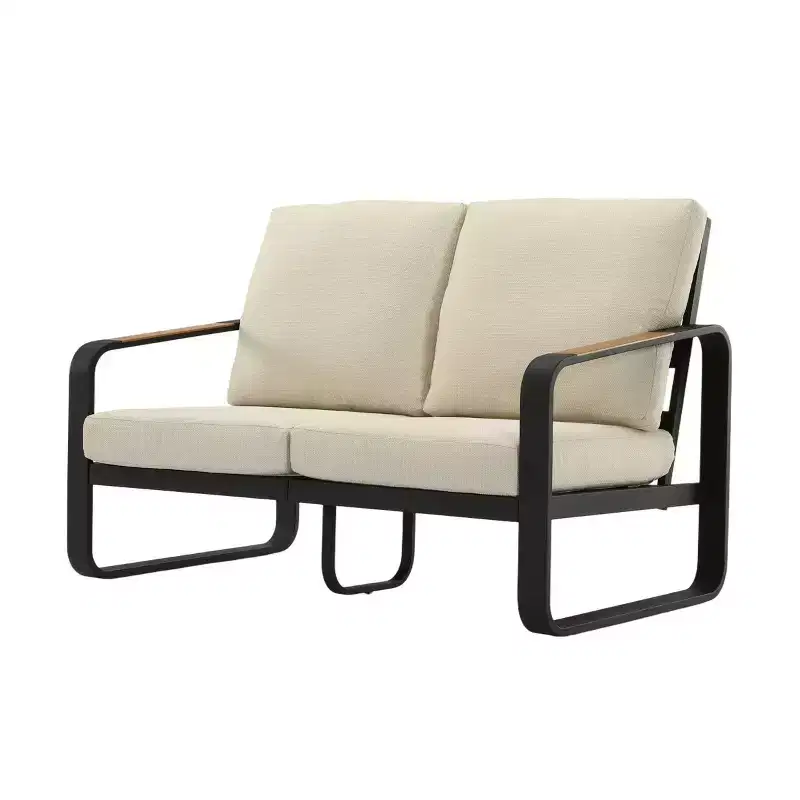 Lantine 54.3'' Wide Outdoor Loveseat Sofa With Removable Cushions