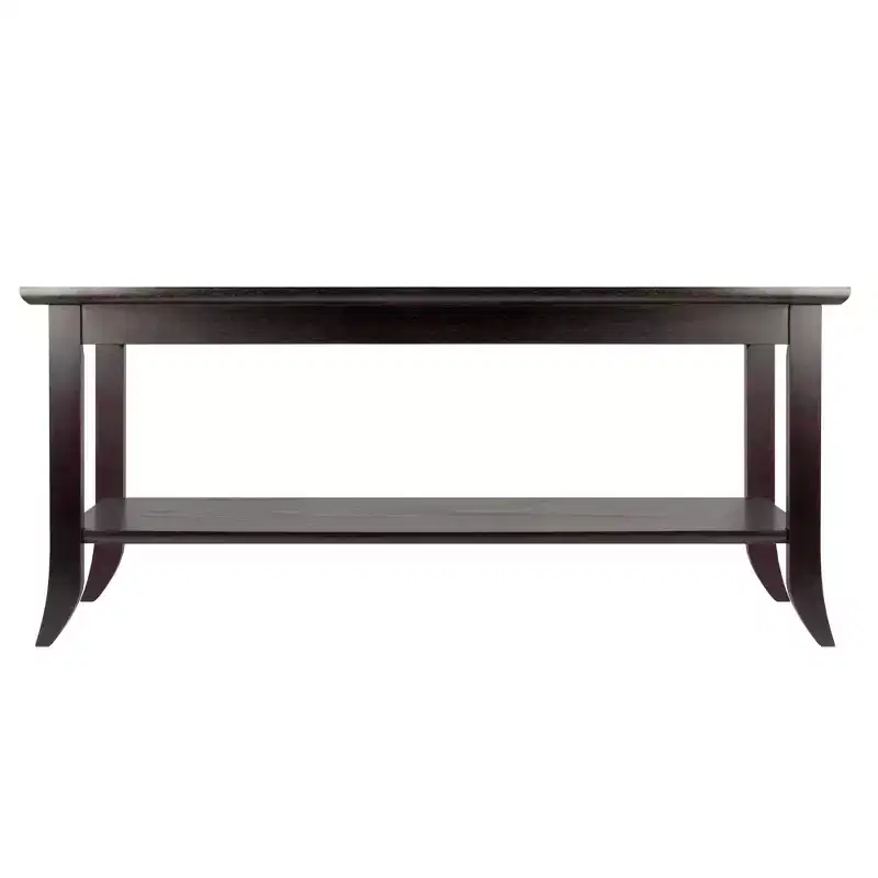 Genoa Coffee Table Glass Top Espresso - Winsome