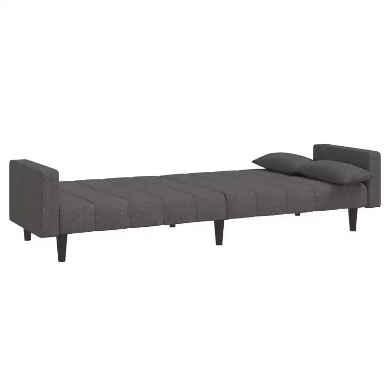 2-Seater Sofa Bed with Two Pillows