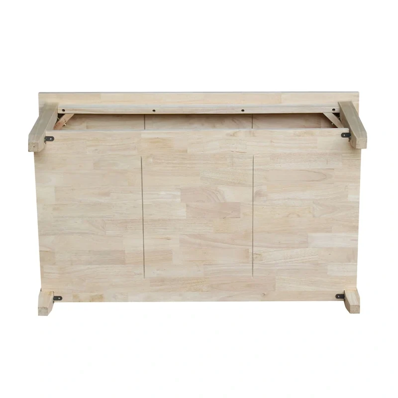 Solano Unfinished Solid Parawood Coffee Table