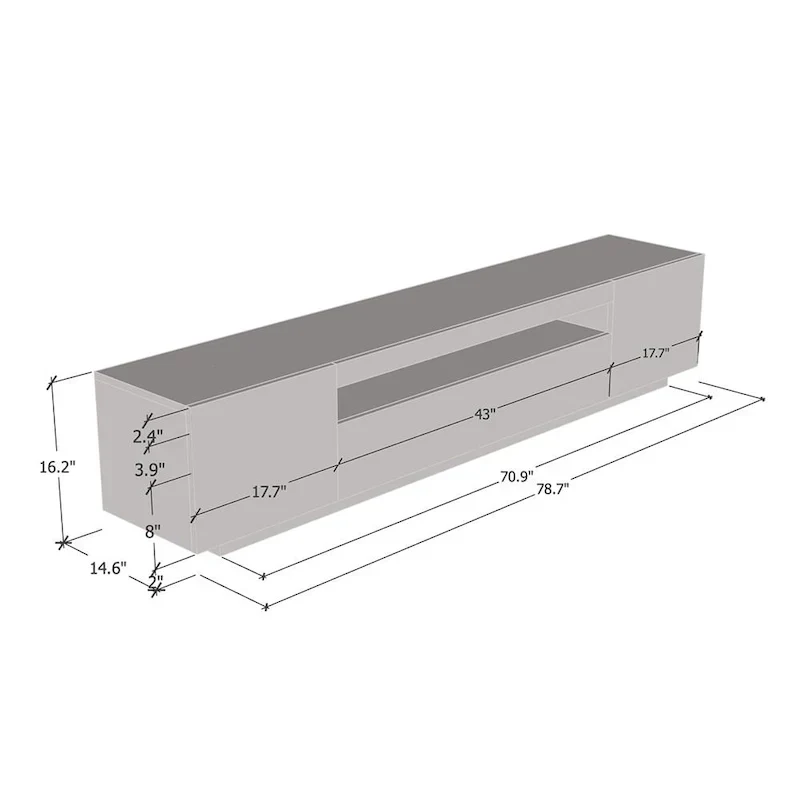 Miami 200 Modern 79-inch TV Stand