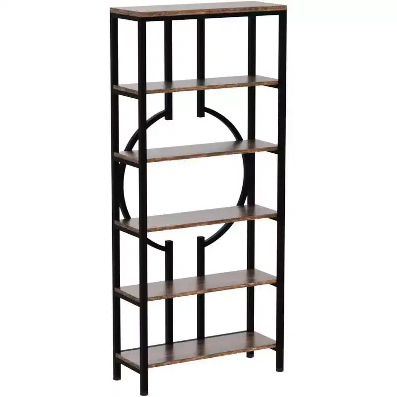 70.87 6-Tier Tall Bookcase