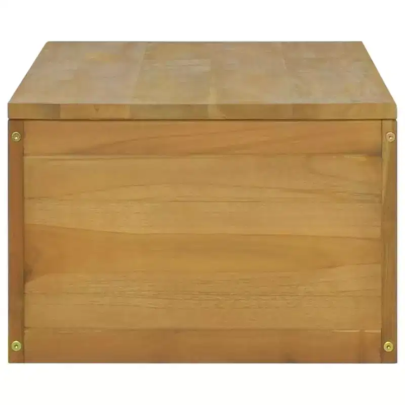 vidaXL Bathroom Cabinet Natural Teak Solid Teak Wood