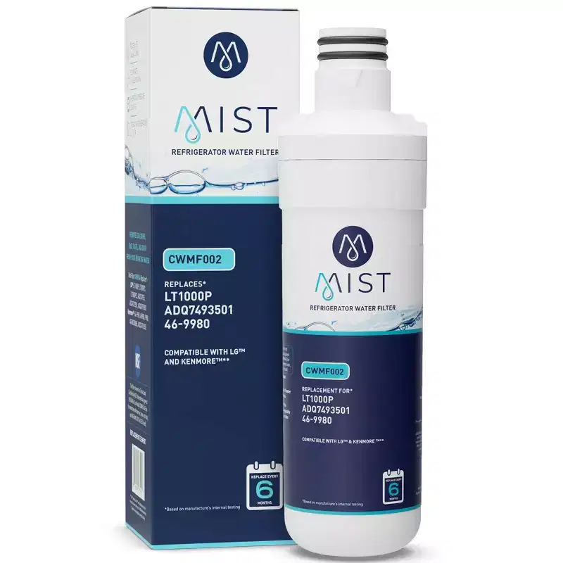 Mist Replacement Refrigerator Water Filter for LG LT1000P, LT1000PC, LT-1000PC MDJ64844601 Kenmore 46-9980, 469980, 9980: Carbon Filter