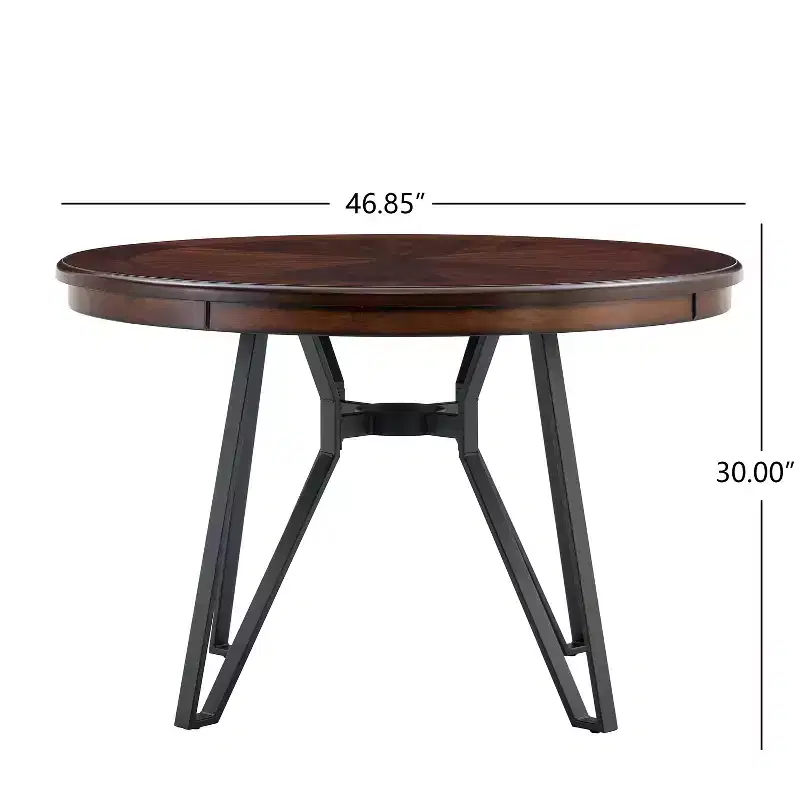 Christopher Knight Home Cassius 5 Piece Wood and Iron Dining Set