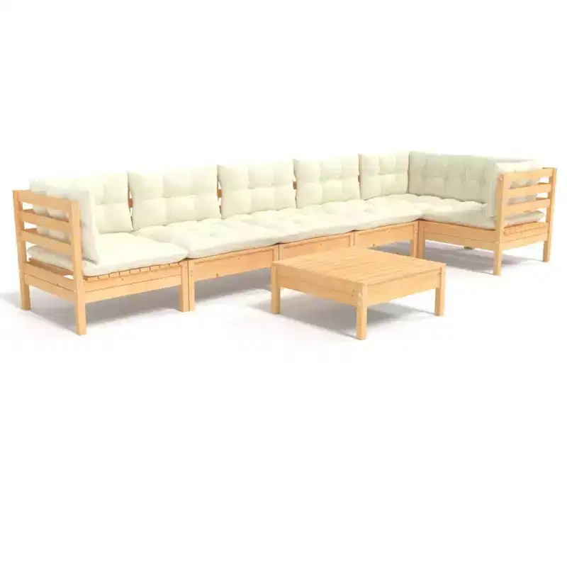 vidaXL Modular Outdoor Lounge Set with Cushions in Various Colors