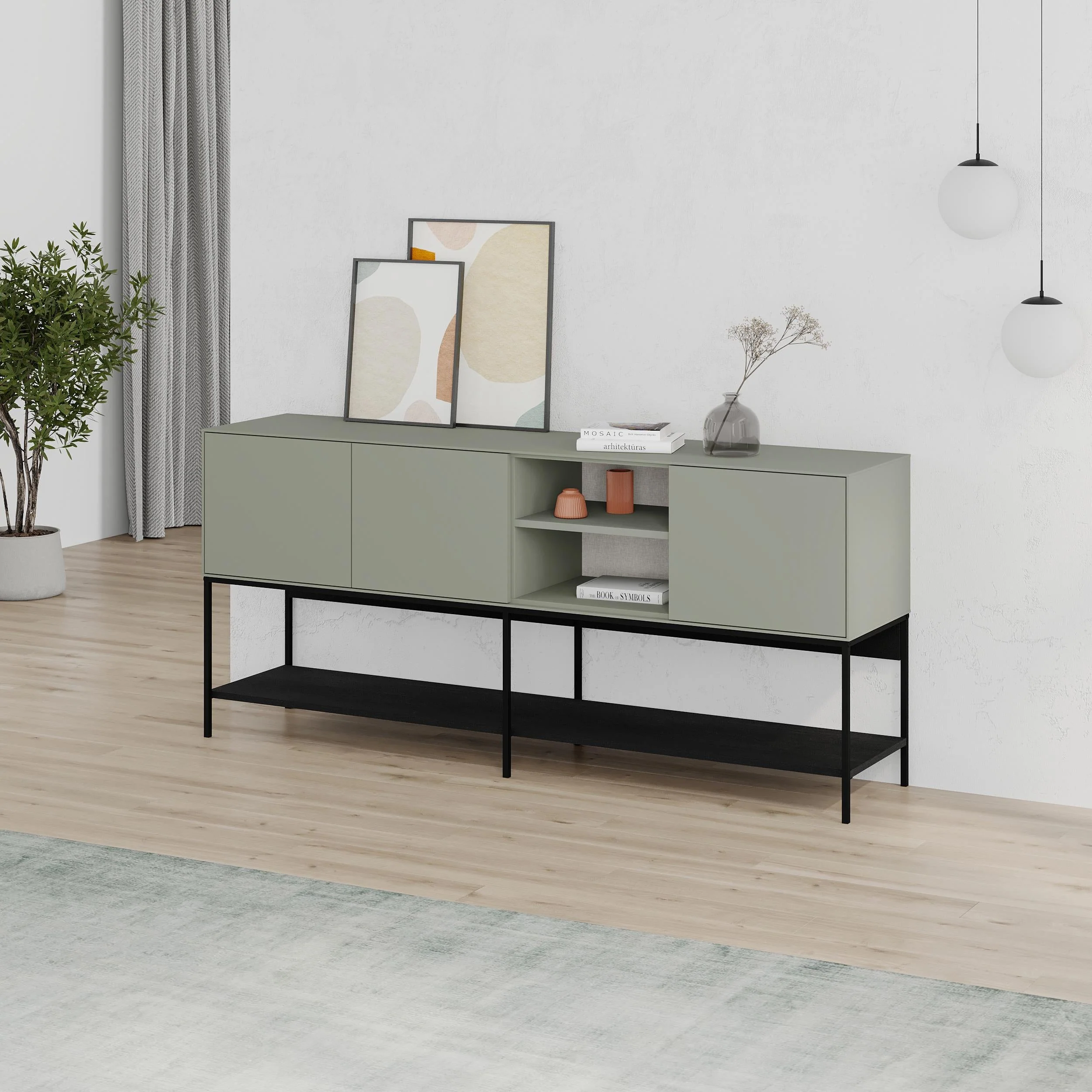 Console Table – 180cm – Modern Sideboard & Storage Unit
