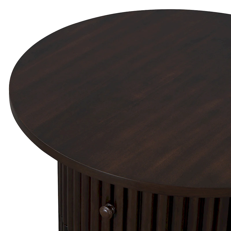 30.5 MDF Coffee Table with Drawer & Slat Base