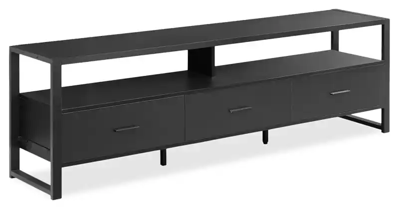 72 Modern TV Stand with Storage and Cable Management for TVs up to 80