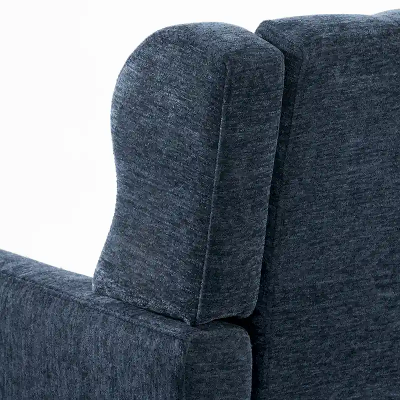Chenille Fabric Accent Chair with Arm